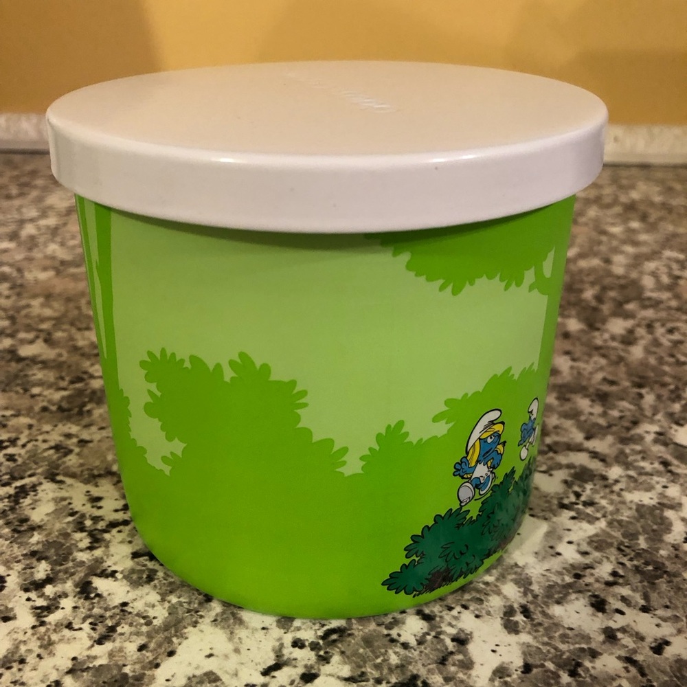 Goose Creek candle jar Smurfs lime green three wick scented SMURF FOR YOUR LIVES - Picture 2 of 8